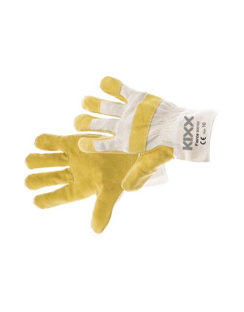Kixx Tuinhandschoen Fierce - Handschoenen - 29x13x2 cm Geel Grijs 10