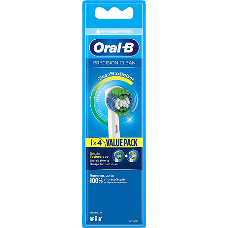 Oral-B Precision Clean tandbørstehoveder 4-pak