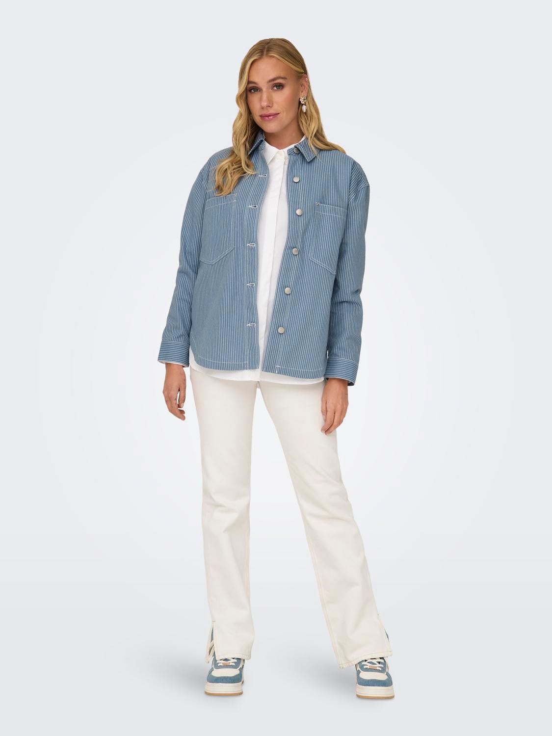 ONLMERLE Overshirt Faded Denim