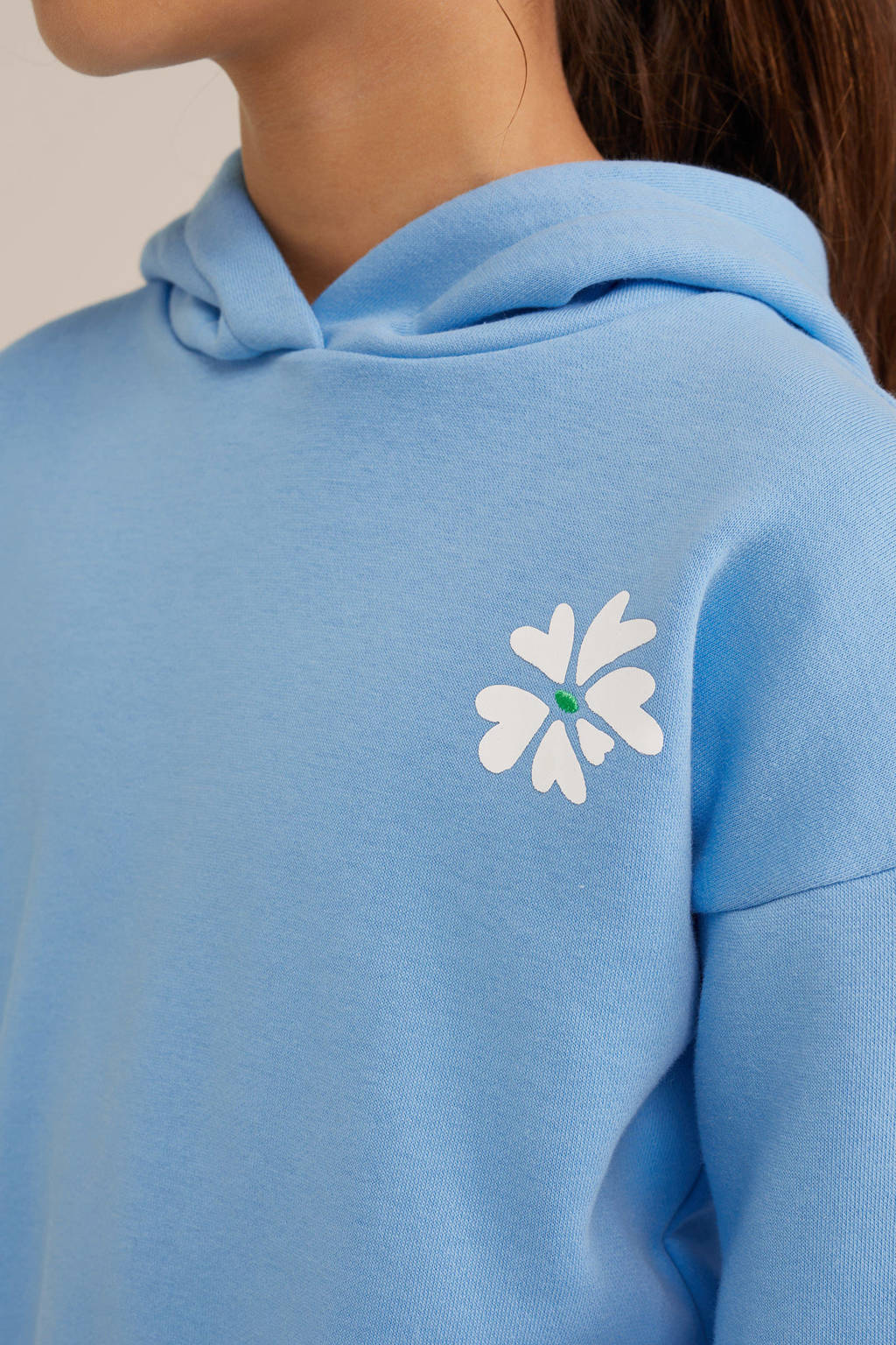 WE Fashion hoodie lichtblauw