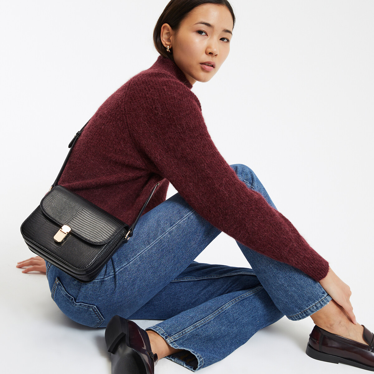 COLEÇÕES LA REDOUTE<br>Bolsa com estampa de réptil