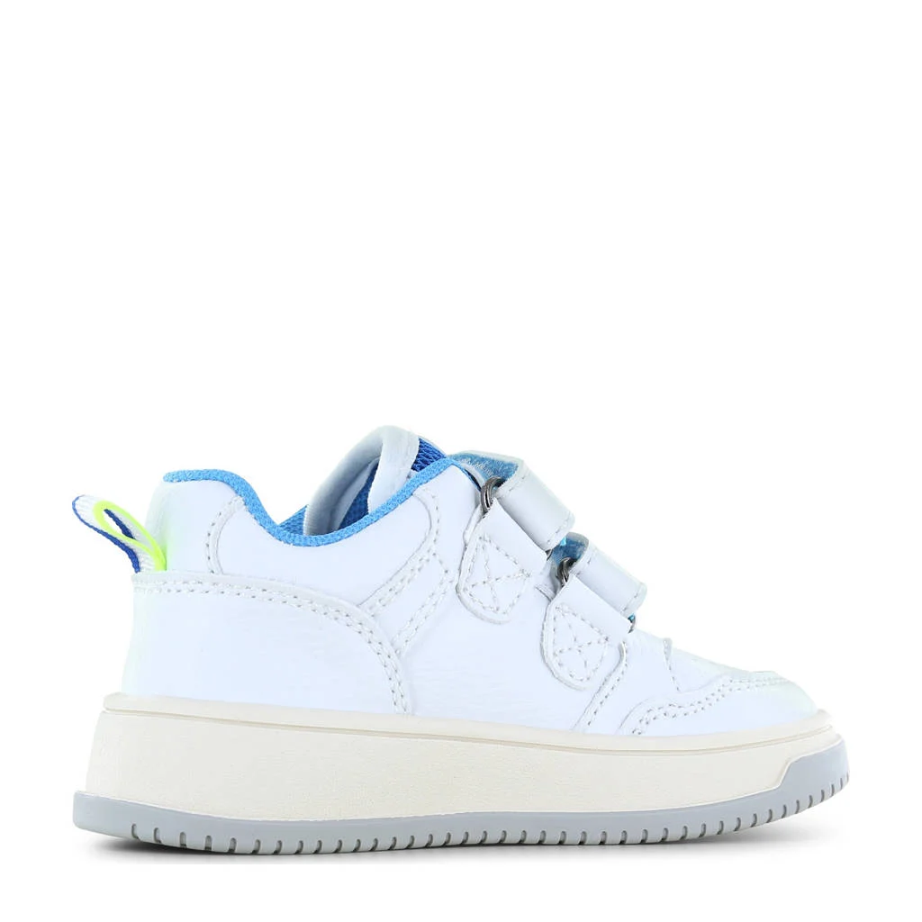 Shoesme leren sneakers wit/blauw