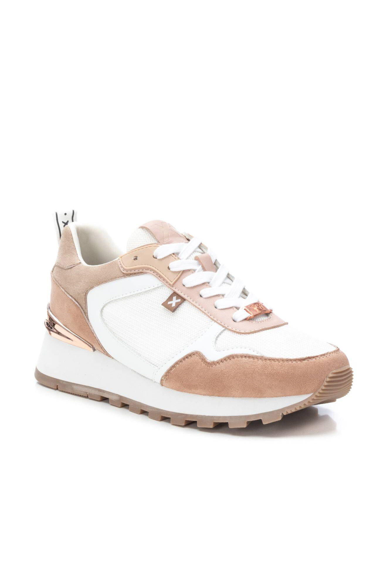 Zapato sra têxtil combinado bege - Bege