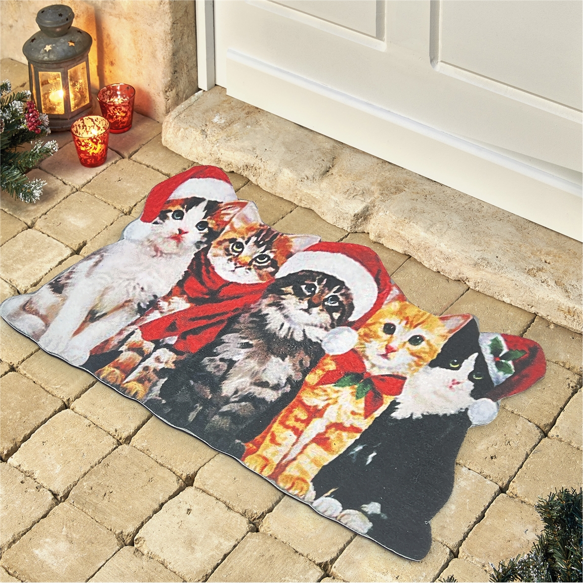 Tapis d'extérieur Chats de Noël