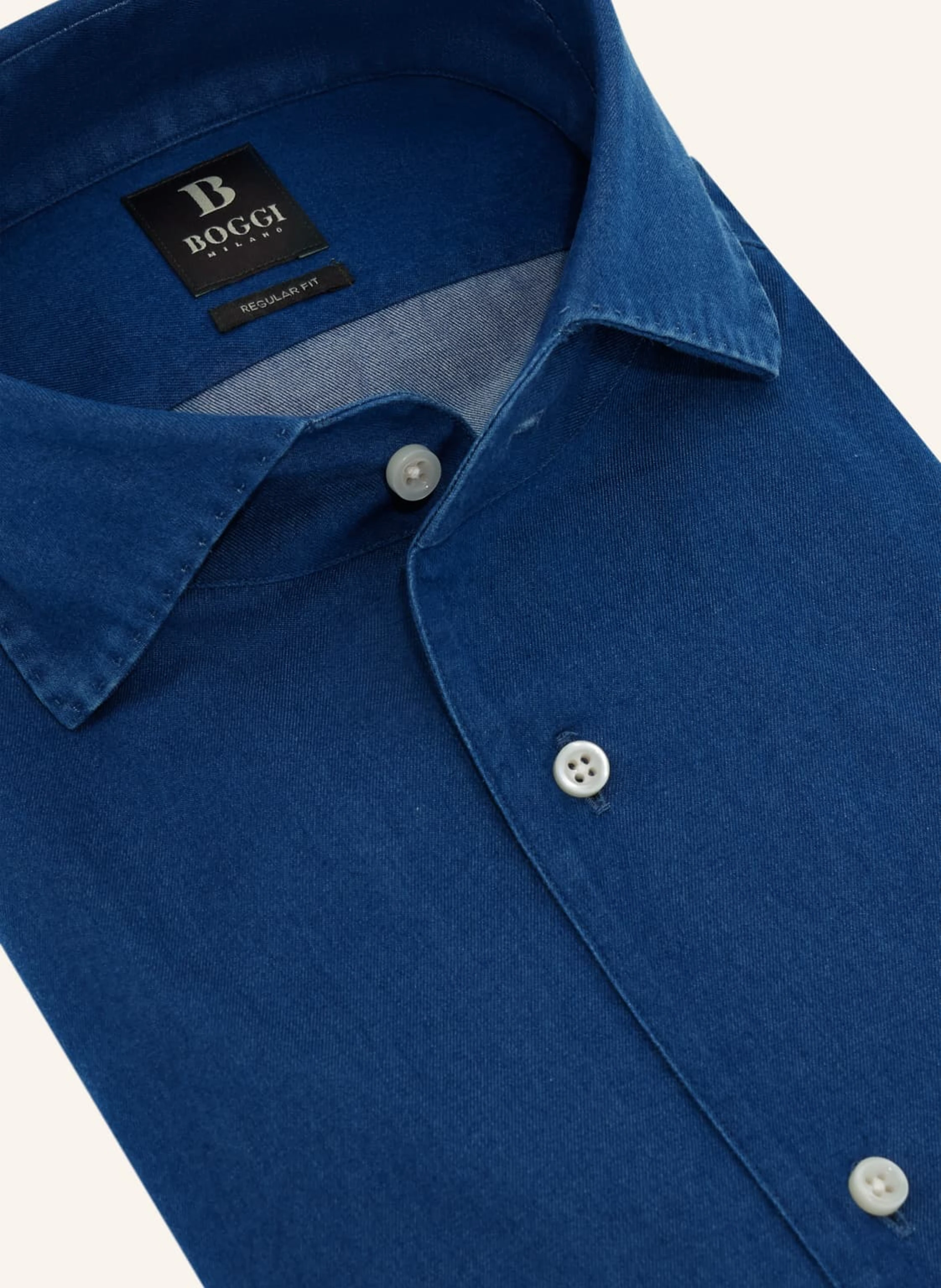 BOGGI MILANO Jeanshemd Regular Fit