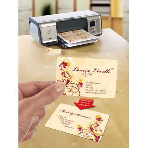 Carte de visite laser Avery Quick and Clean C32025 85 x 54 mm 220 gr blanche - Pochette de 250