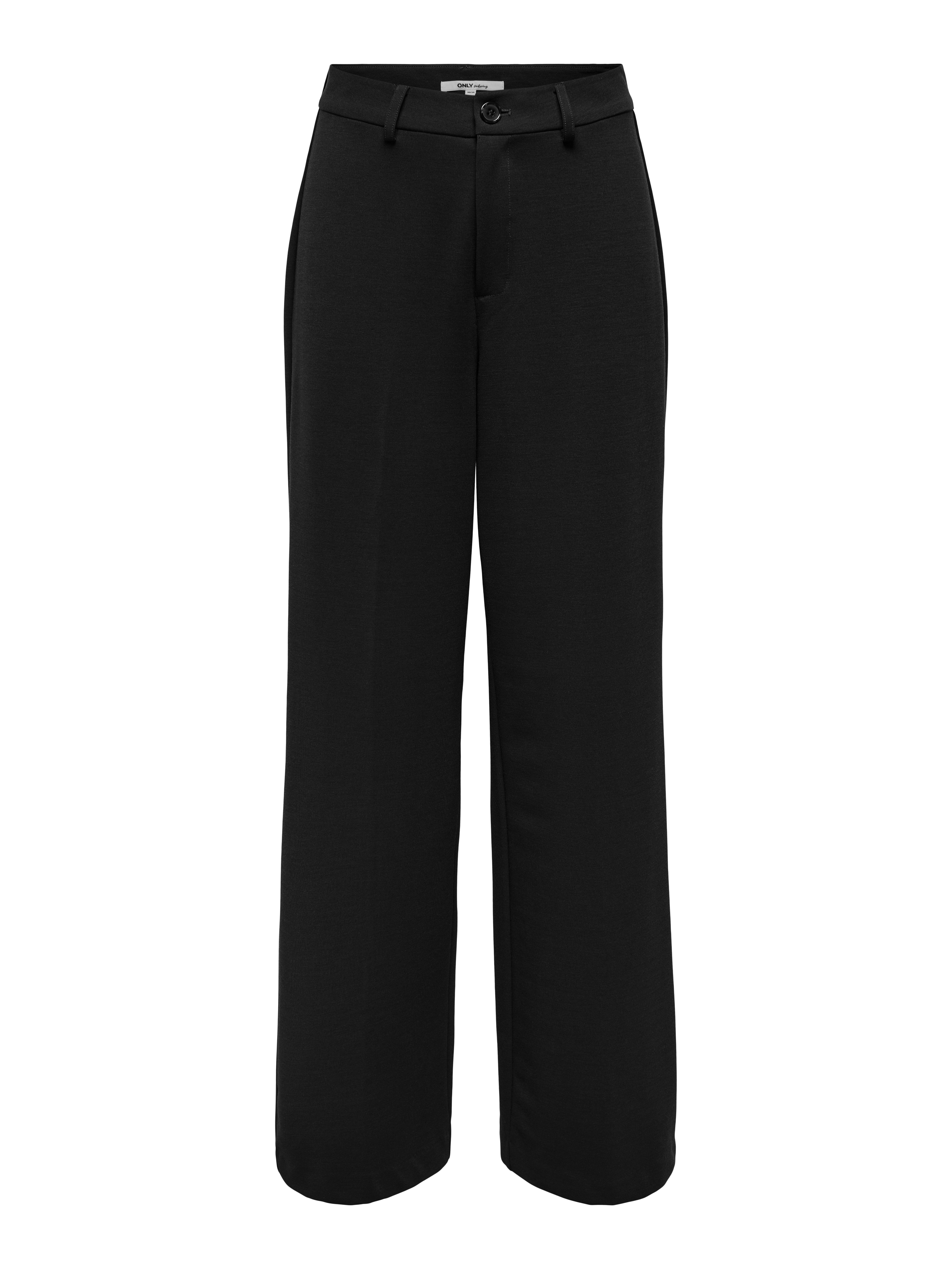 ONLPEACH Hohe Taille Weiter Beinschnitt Hose mit weitem Beinschnitt Black