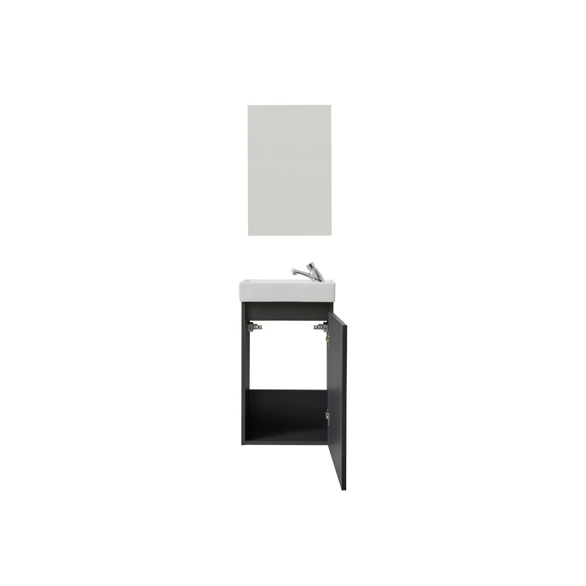 EPIKASA Ensemble de meubles salle de bain Champ - Gris