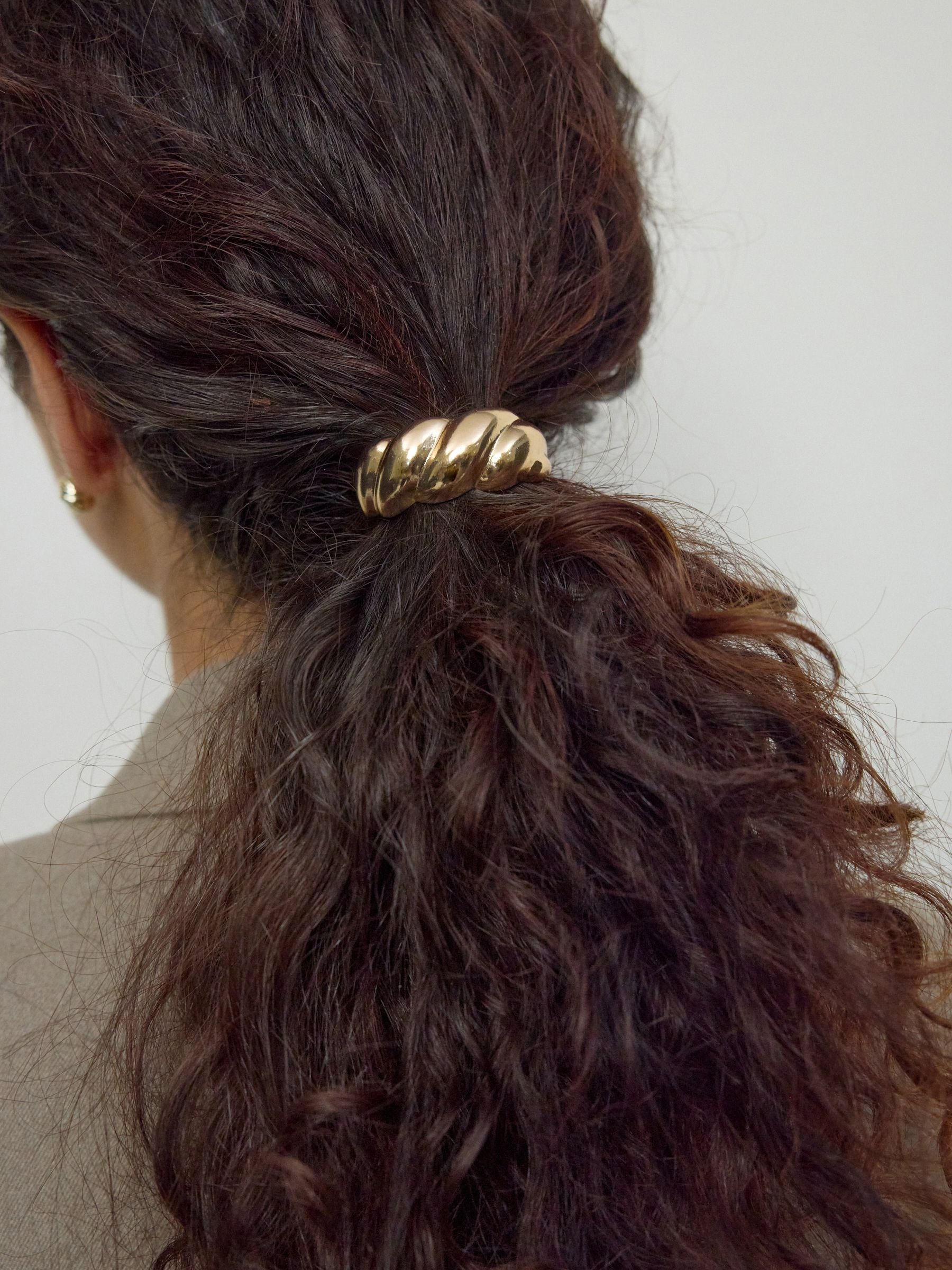 Zwart/goudkleurig - Twist Hair Bobble