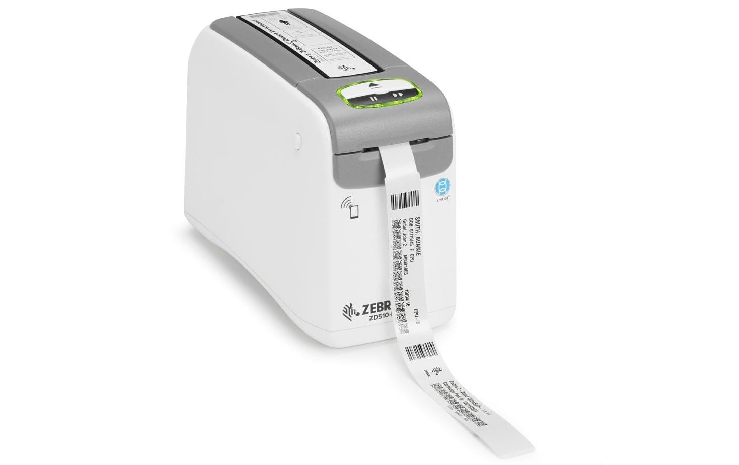 Armband-Drucker ZD510-HC (USB, LAN, BT, WLAN)<br>Armband-Drucker für den Einsatz im Gesundheitswesen