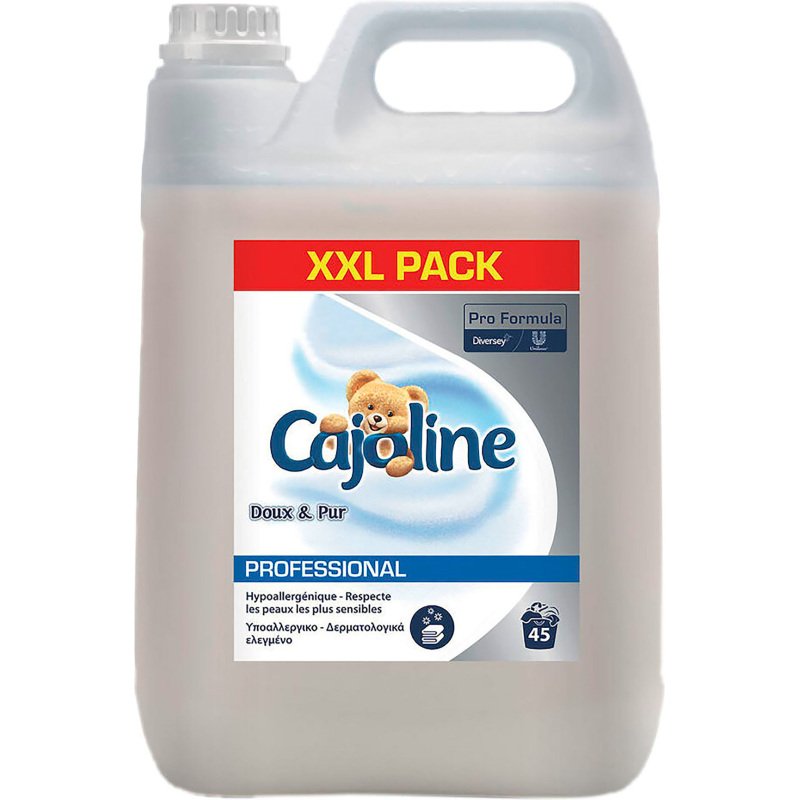 Assouplissant Cajoline doux et Pur - 45 lavages - Bidon de 5 L
