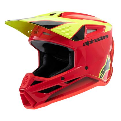 Casque cross Alpinestars SUPERTECH S-M3 - FRAY - ENFANT - Rouge / Jaune