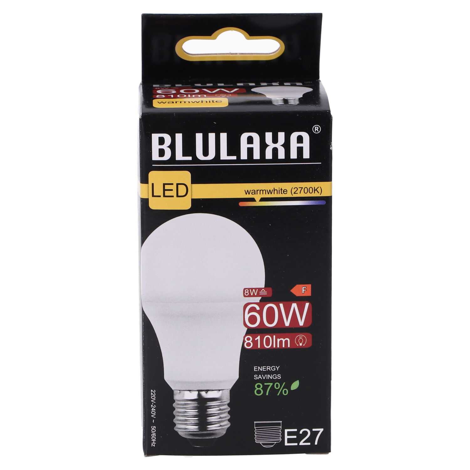 LED Lampe E27 8W, warmweiß