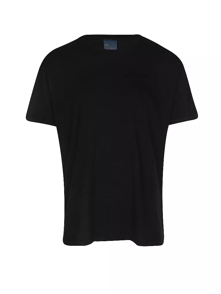 NUDIE JEANS T-Shirt ROFFE schwarz