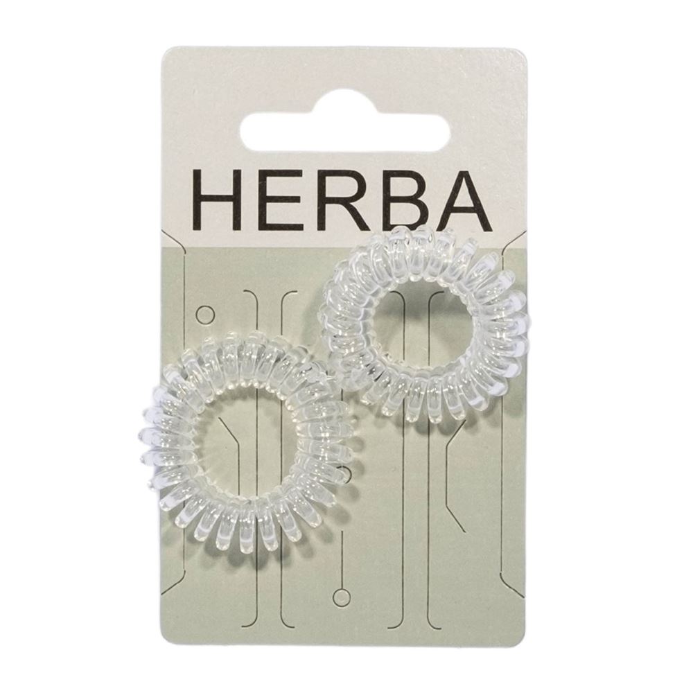 HERBA Sport Haarbinder Ø3.8cm transparent 2 Stk