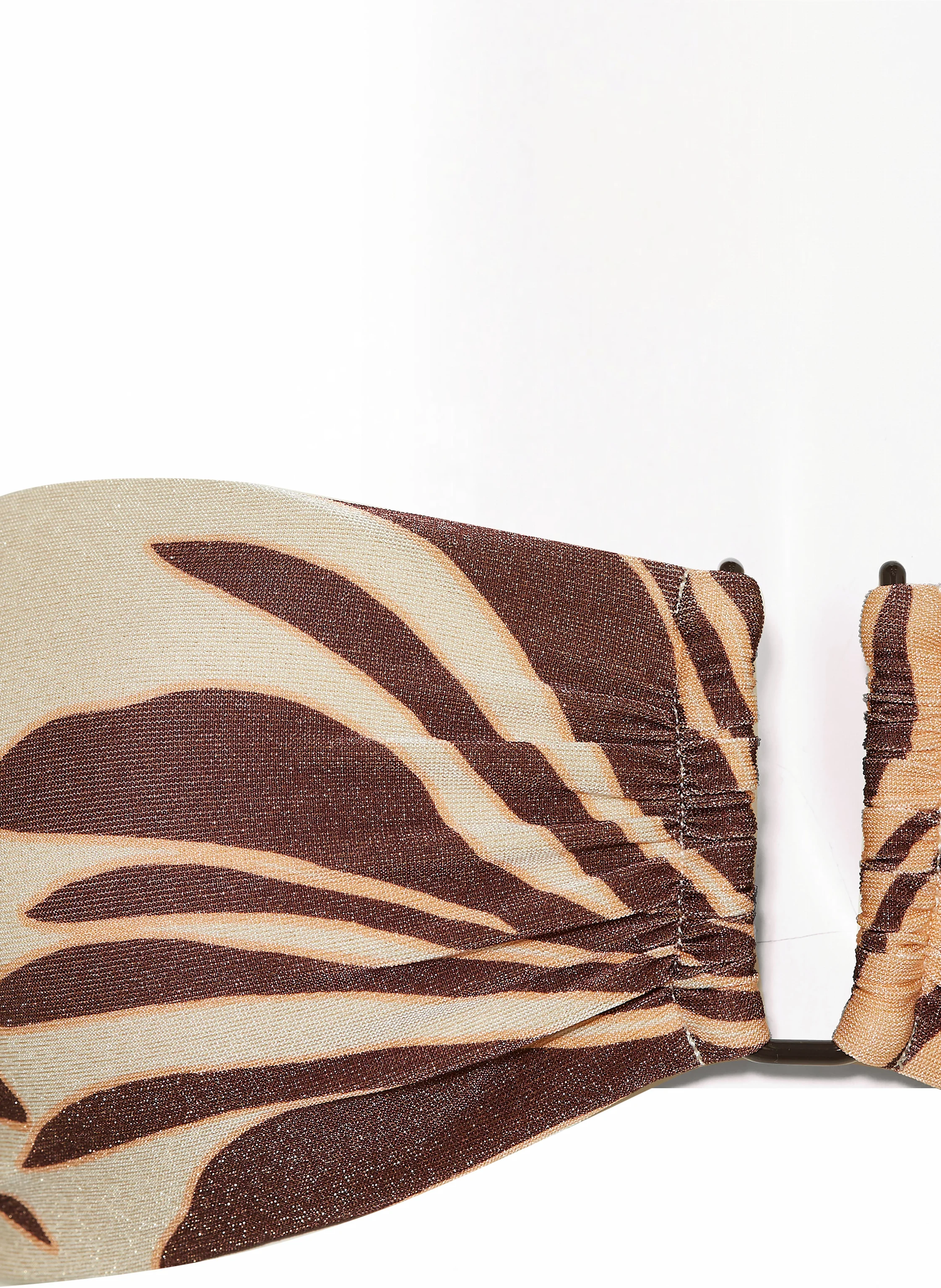 JETS Australia Bandeau-Bikini-Top DAHLIA PALM mit Glitzergarn
