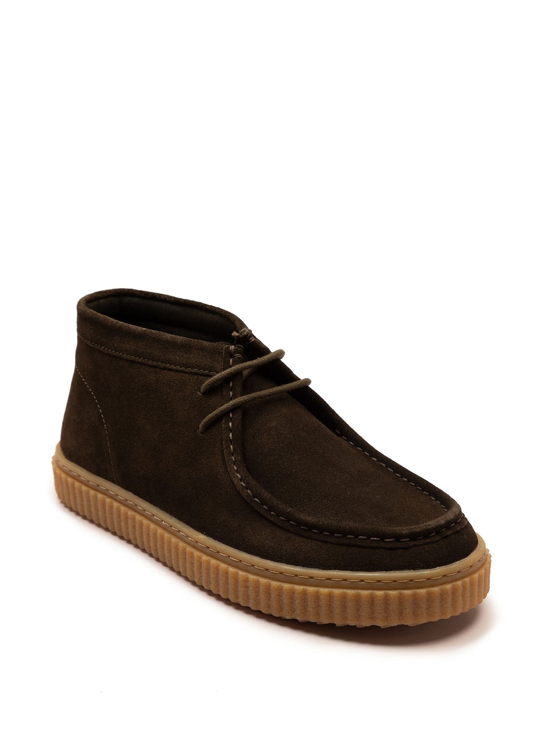 Bruin - Off The Hook Bolan suède leren Vetersluiting casual Boots