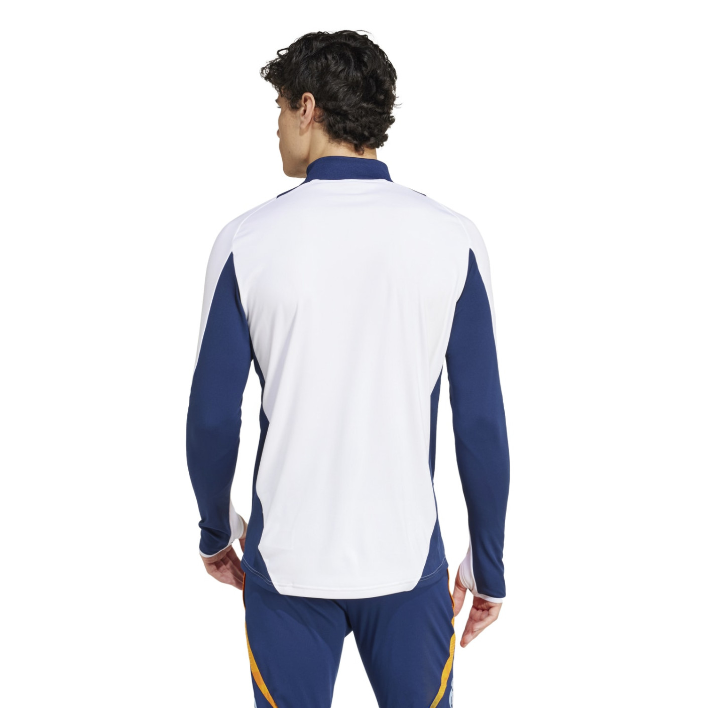 Adidas Real Madrid Trainingstrui 1/4-Zip 2024-2025 Wit Donkerblauw