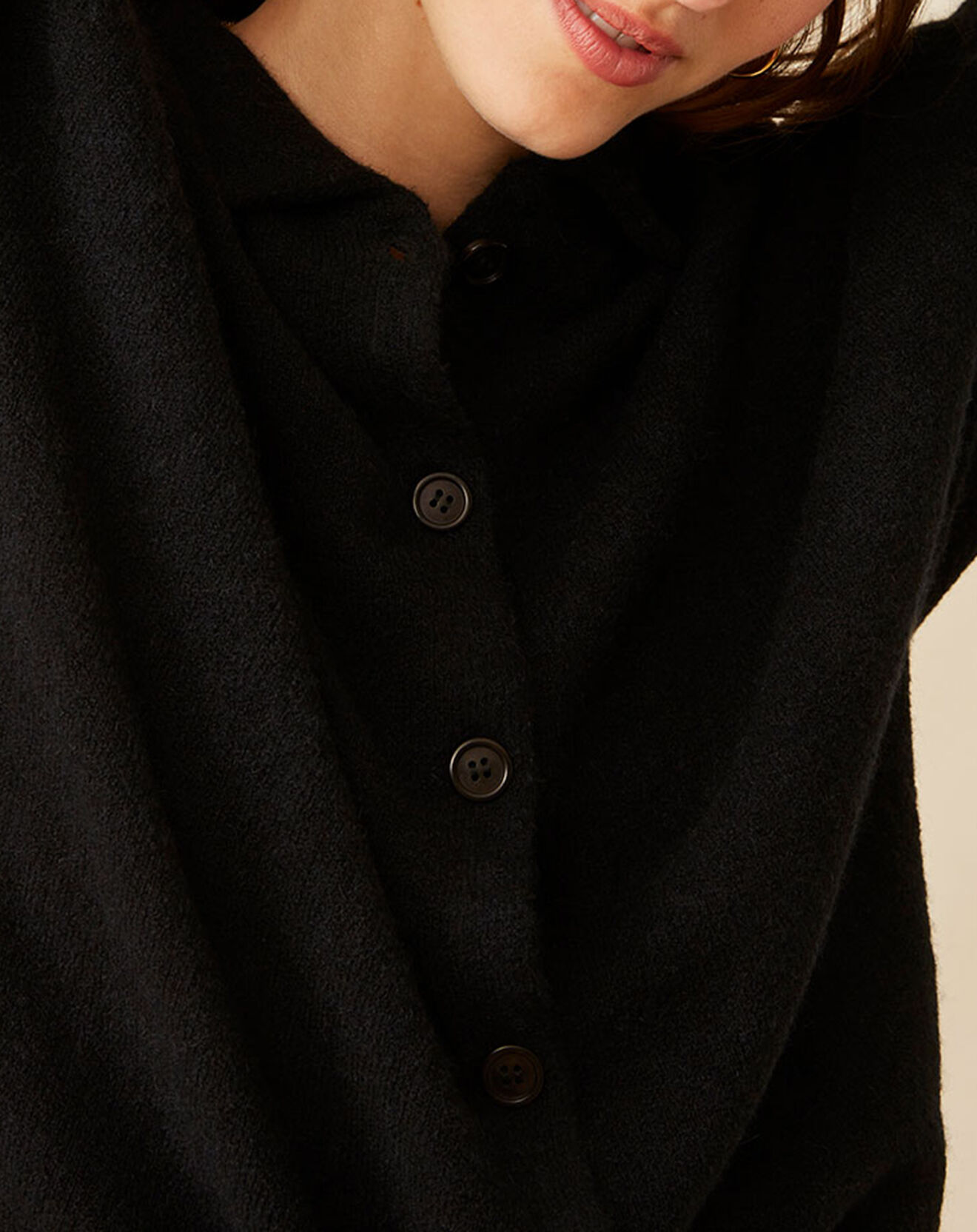 Harris Wilson Gilet en Laine & Alpaga Faulie noir