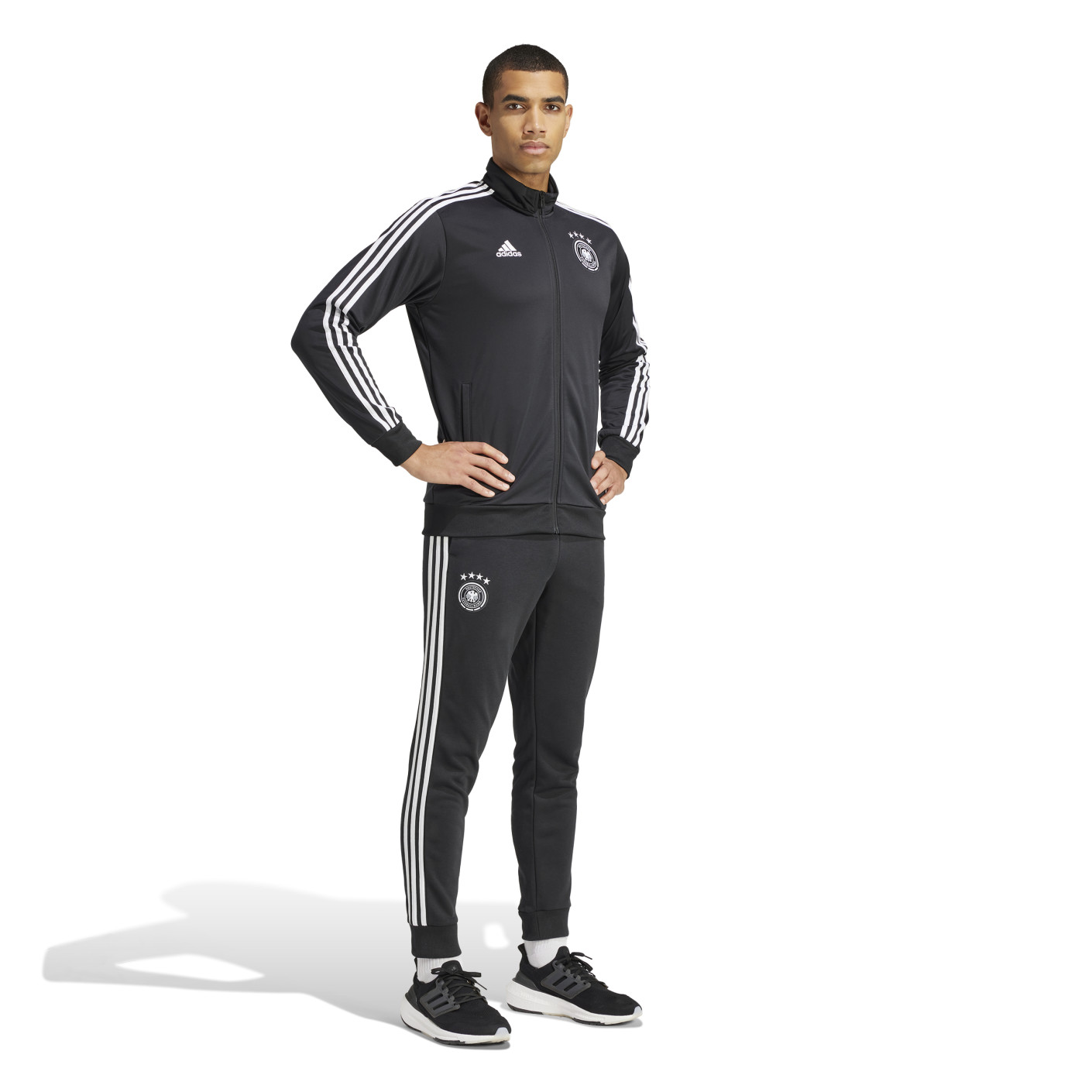 Adidas Duitsland DNA Trainingsjack 2024-2026 Zwart Wit