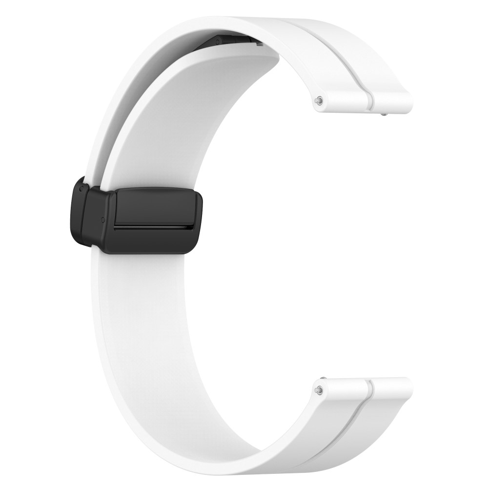Samsung Galaxy Watch 4 (44mm) Magnet Silikon Armband Split Design (Gelenkumfang: 180 - 220mm) - Weiss
