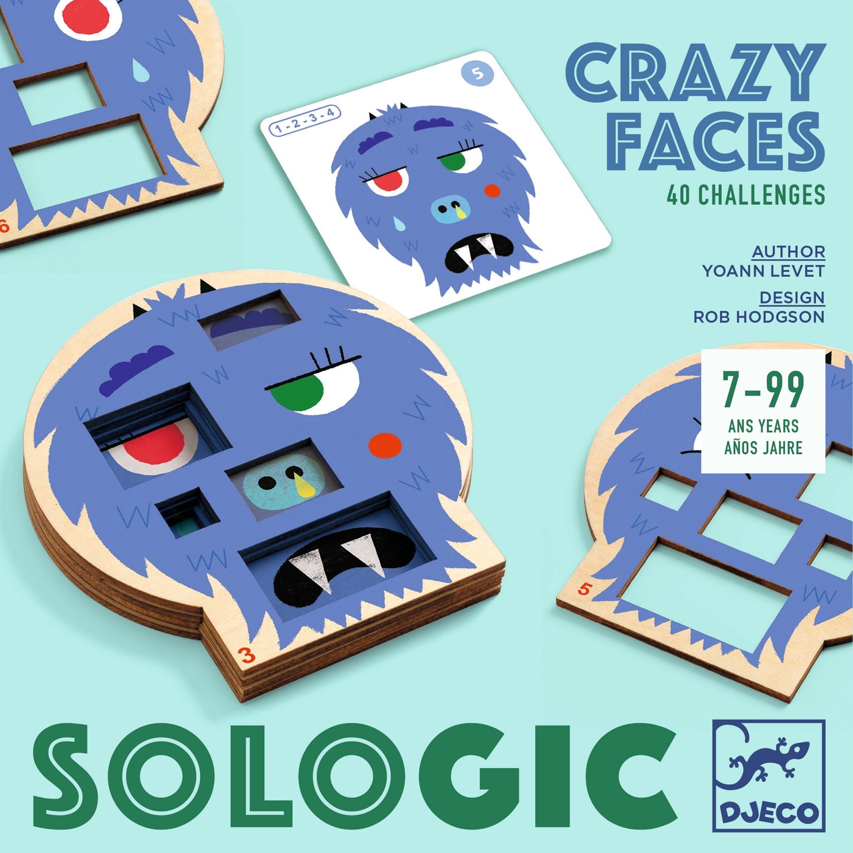 Djeco logicaspel sologic - crazy faces