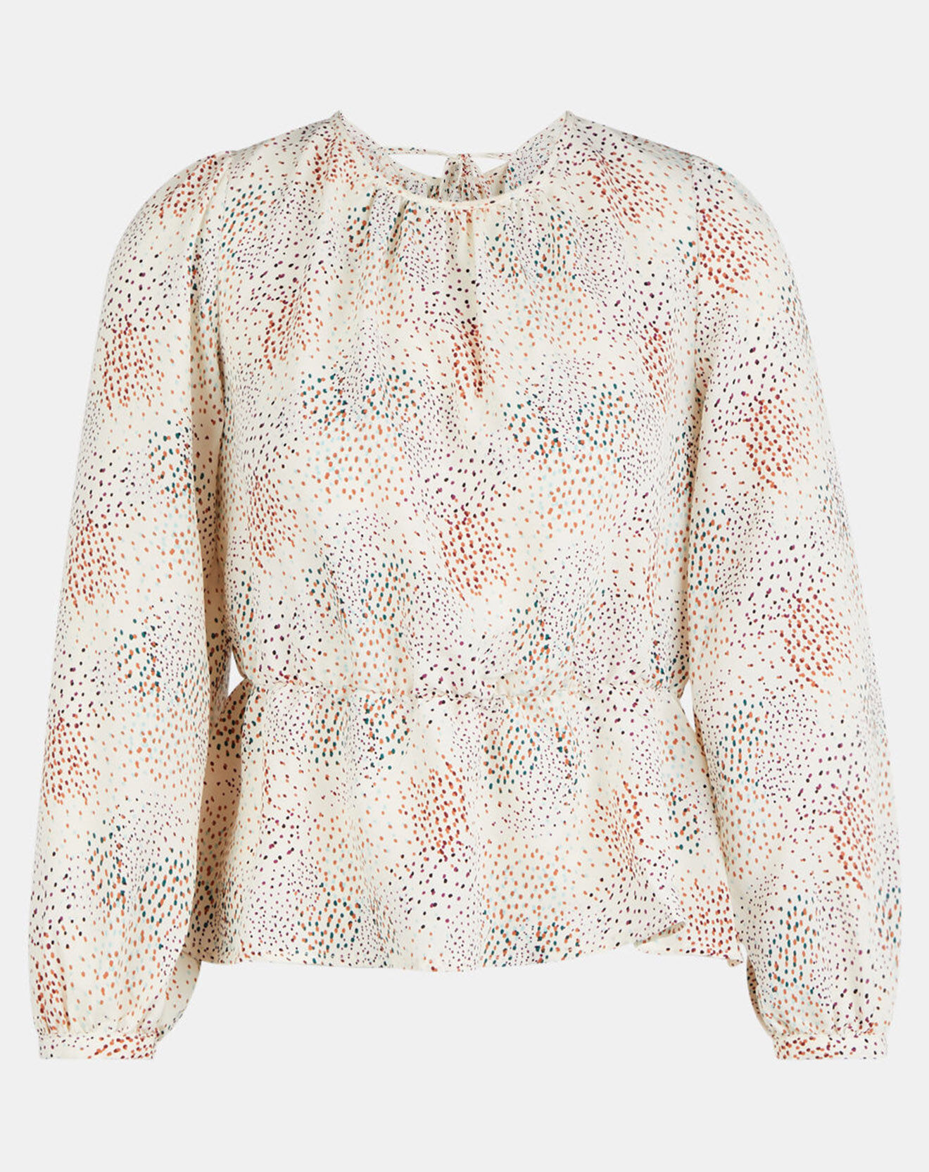 Galeries Lafayette Blouse fluide Gala imprimée beige clair