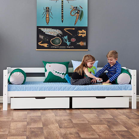 Hoppekids ECO Luxury juniorseng 90x200cm - Hvid