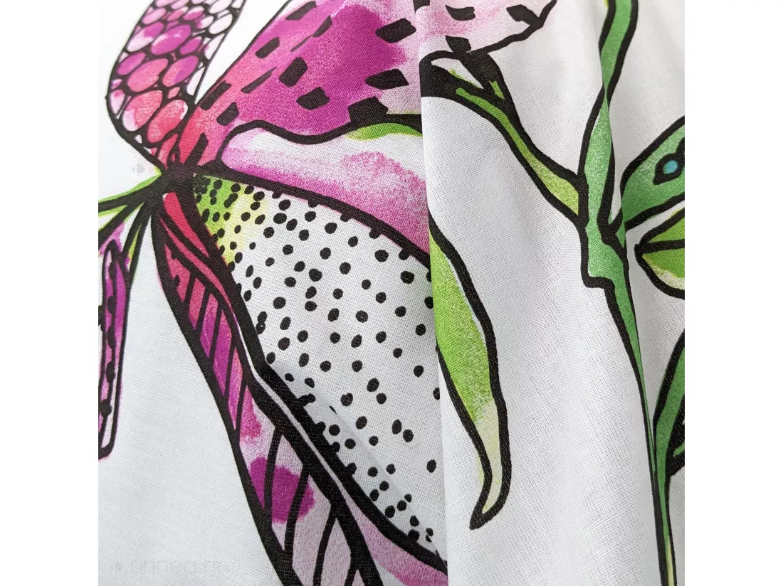 Taie de traversin 240x43 cm coton PÉNÉLOPE Rose