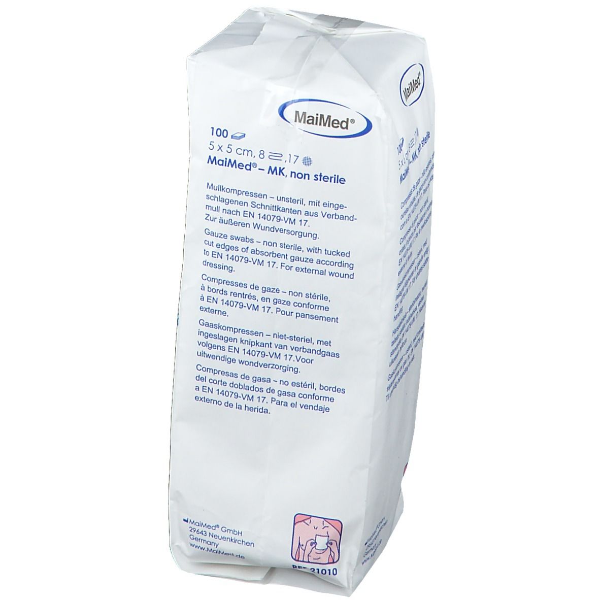 MaiMed® MK Mullkompressen 5 x 5 cm