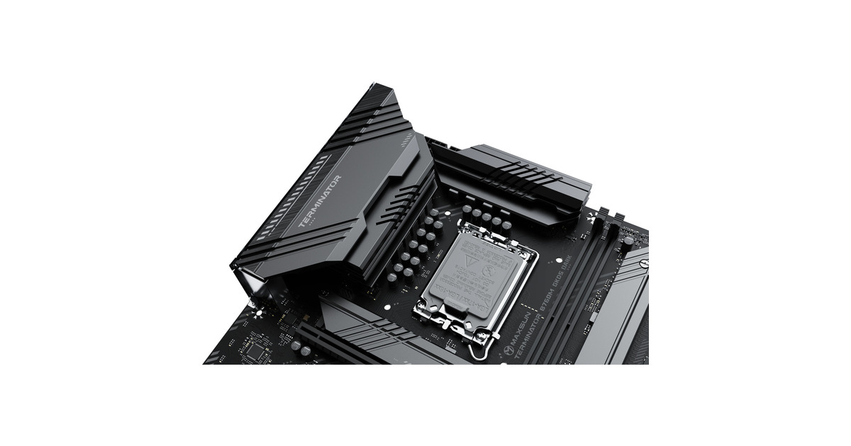 MAXSUNMS-Terminator B760M GKD5 DARK socket 1700 moederbord  (Zwart, RAID, 2.5 Gb-LAN, Sound, µATX)