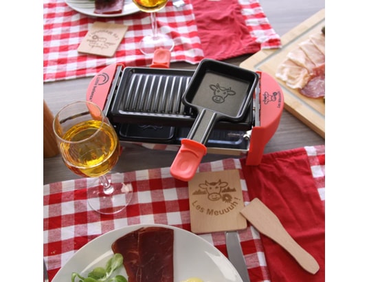 LITTLE BALANCE - Raclette Multifonction Raclette 2 personnes rouge