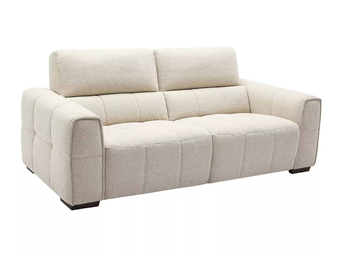 Canapé 3 places en tissu chiné beige SAVATO
