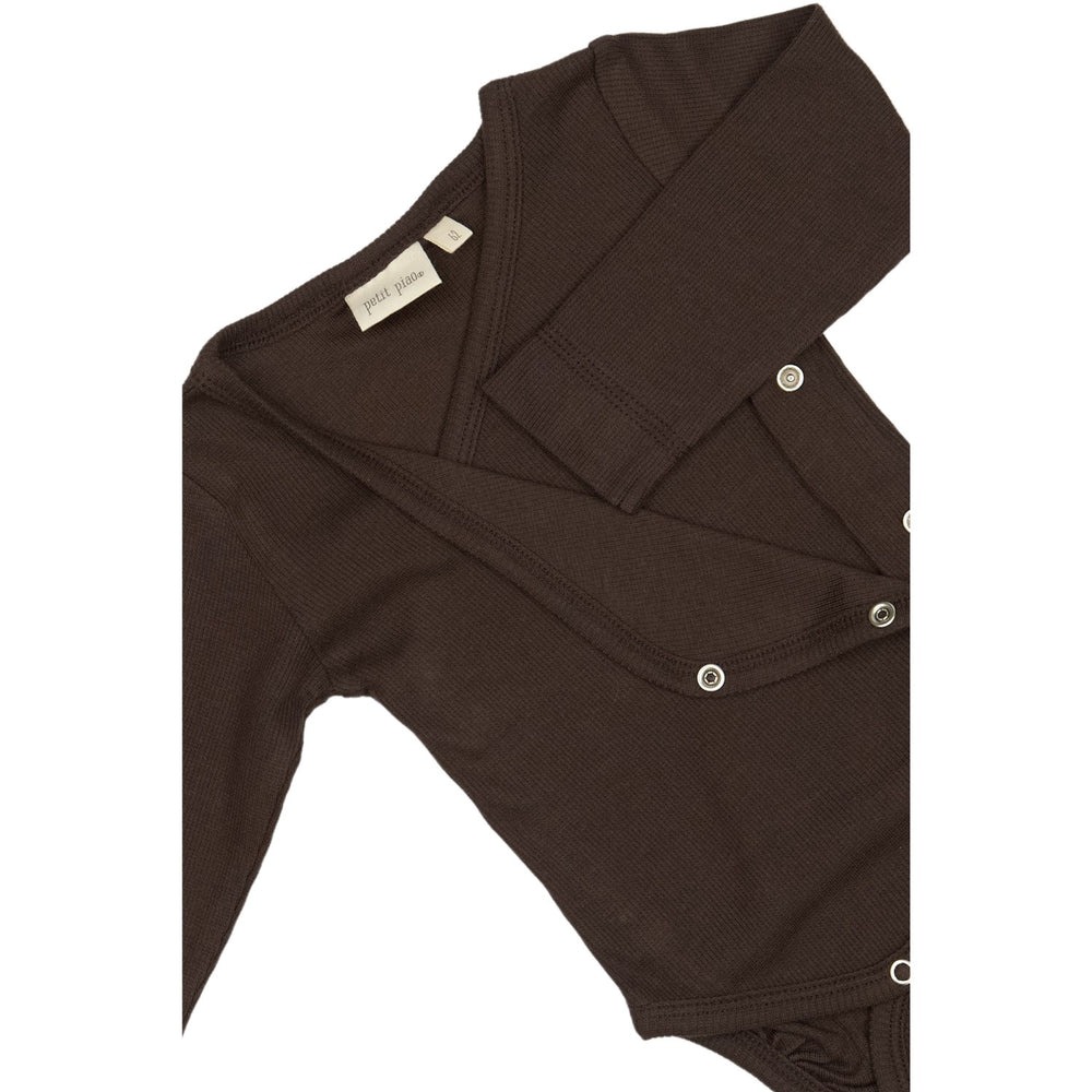 Køb Petit Piao Coffee Bean PPDi Body L/S Fold Over NOOS