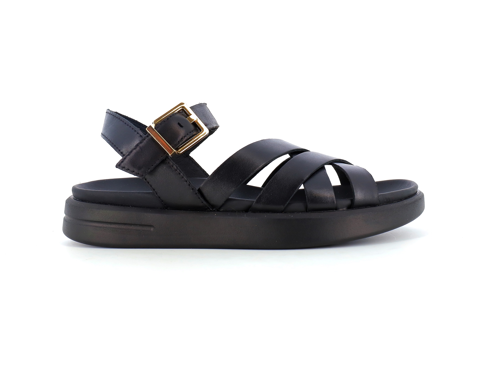 Geox-D XAND 2S D35PAB Cuir Noir