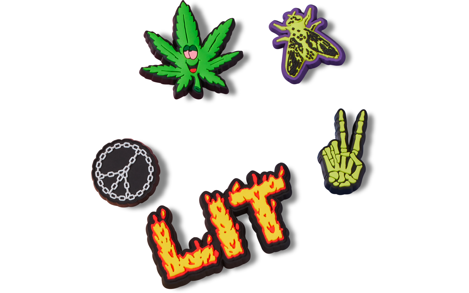 Crocs Jibbitz Lit Schuhanstecker 5er-Pack