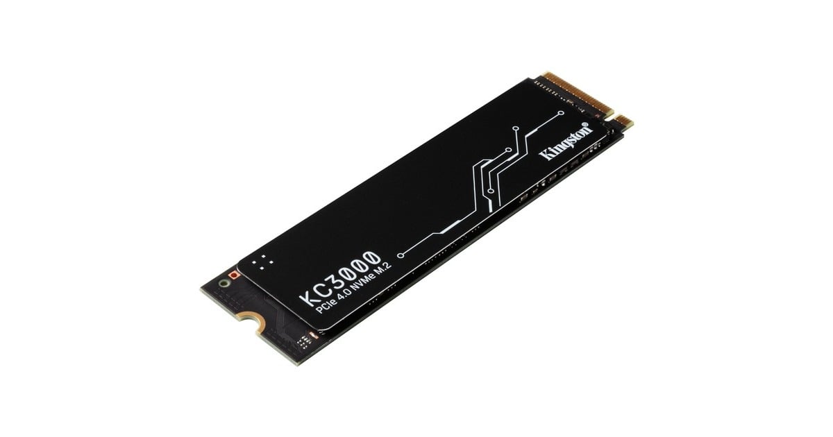 KingstonKC3000 1 TB SSD  (Zwart, SKC3000S/1024G, PCIe 4.0 NVMe, M.2 2280)