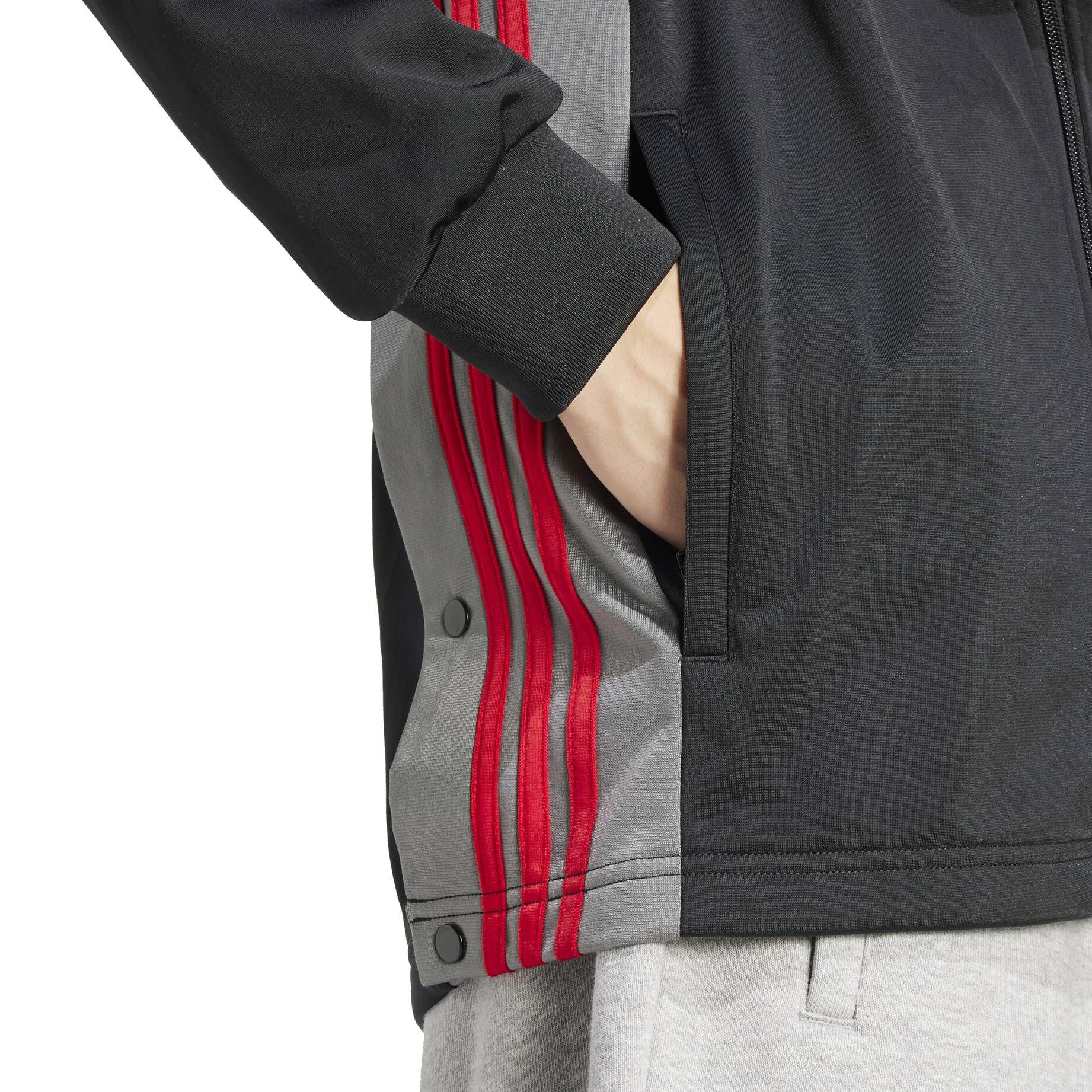 adidas Originals| Herren Sweatjacke mit Kapuze ADIBREAK FULL ZPP HOODED TRACK TOP