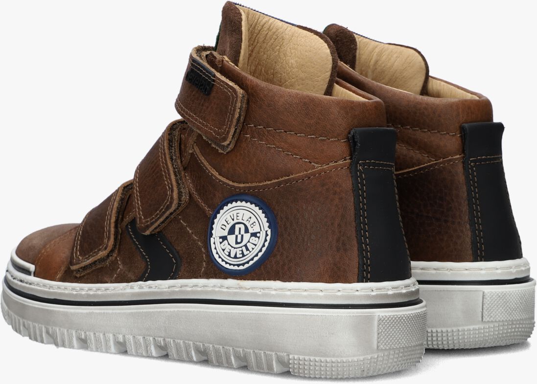 DEVELAB cognac develab hoge sneaker 47505