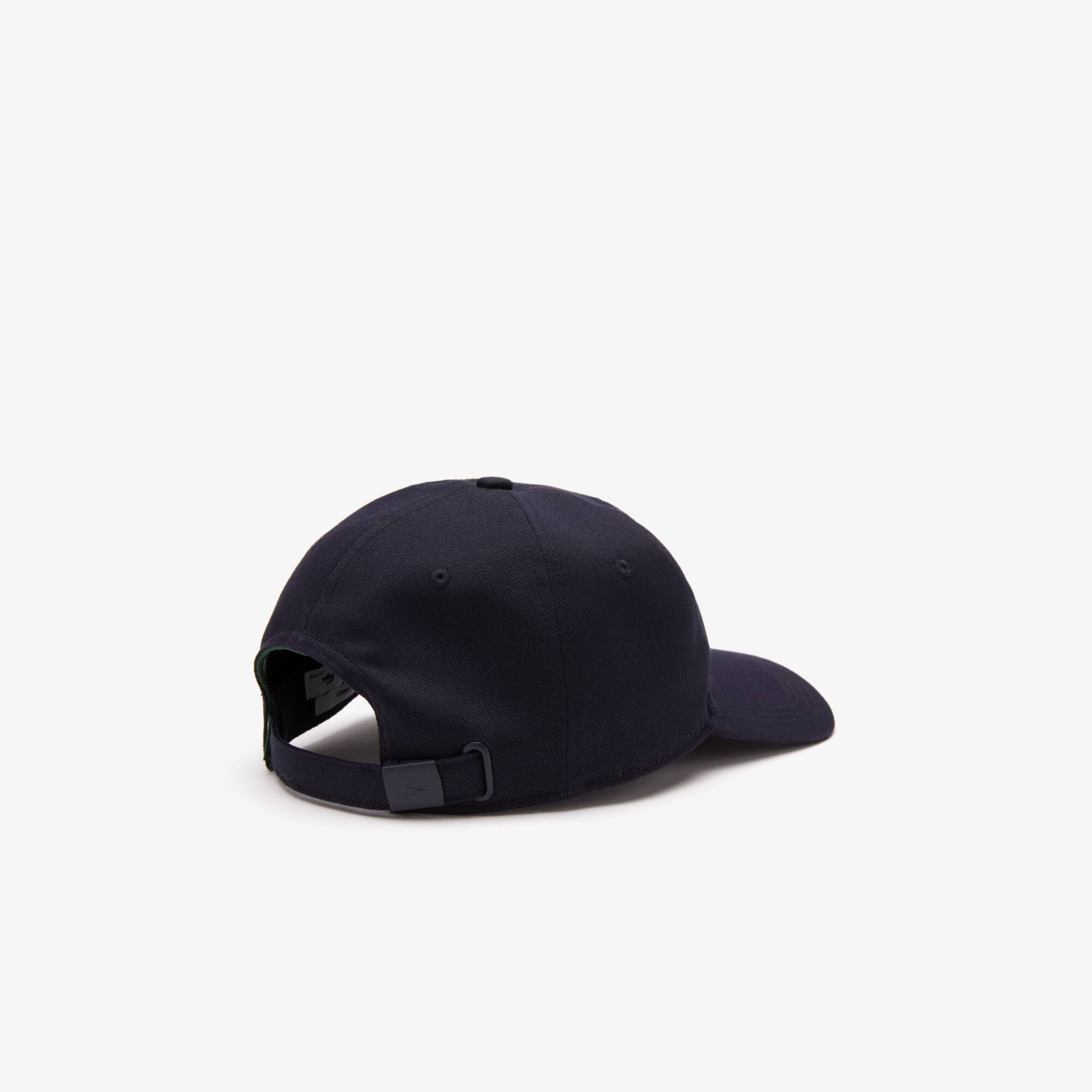 Casquette avec badge crocodile matelassé en twill de coton Chapeaux & Casquettes - Bleu - Lacoste - Unisex