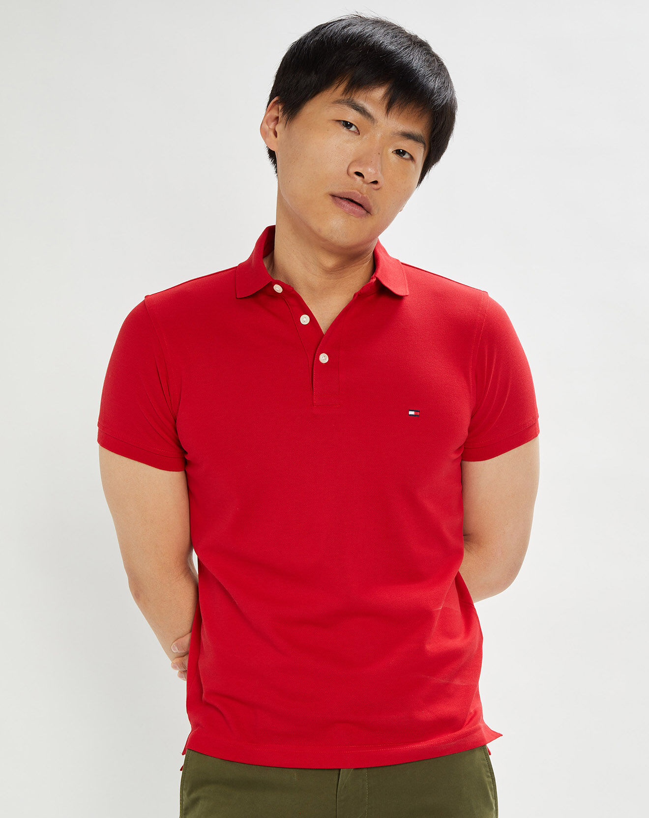 Tommy Hilfiger Polo slim 1985 rouge