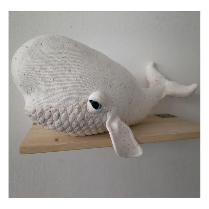 Bigstuffed Peluche géante beluga Albino 55 cm | Blanc