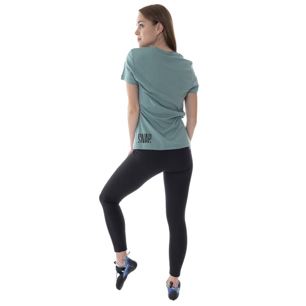 Pantalon escalade SNAP W CLASSIC LEGGING BLACK/LIGHT GREEN