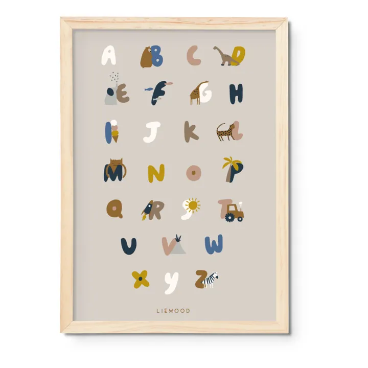 Liewood Affiche Beverly | Alphabet/Sandy