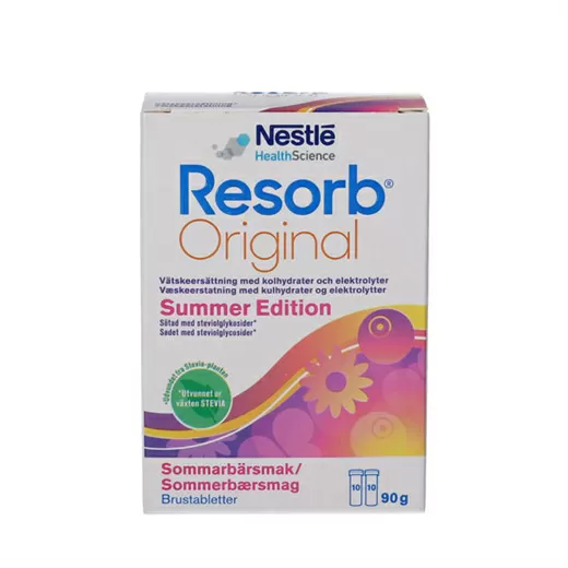 Resorb Original Sommerbær - 2 x 10 brusetabl.