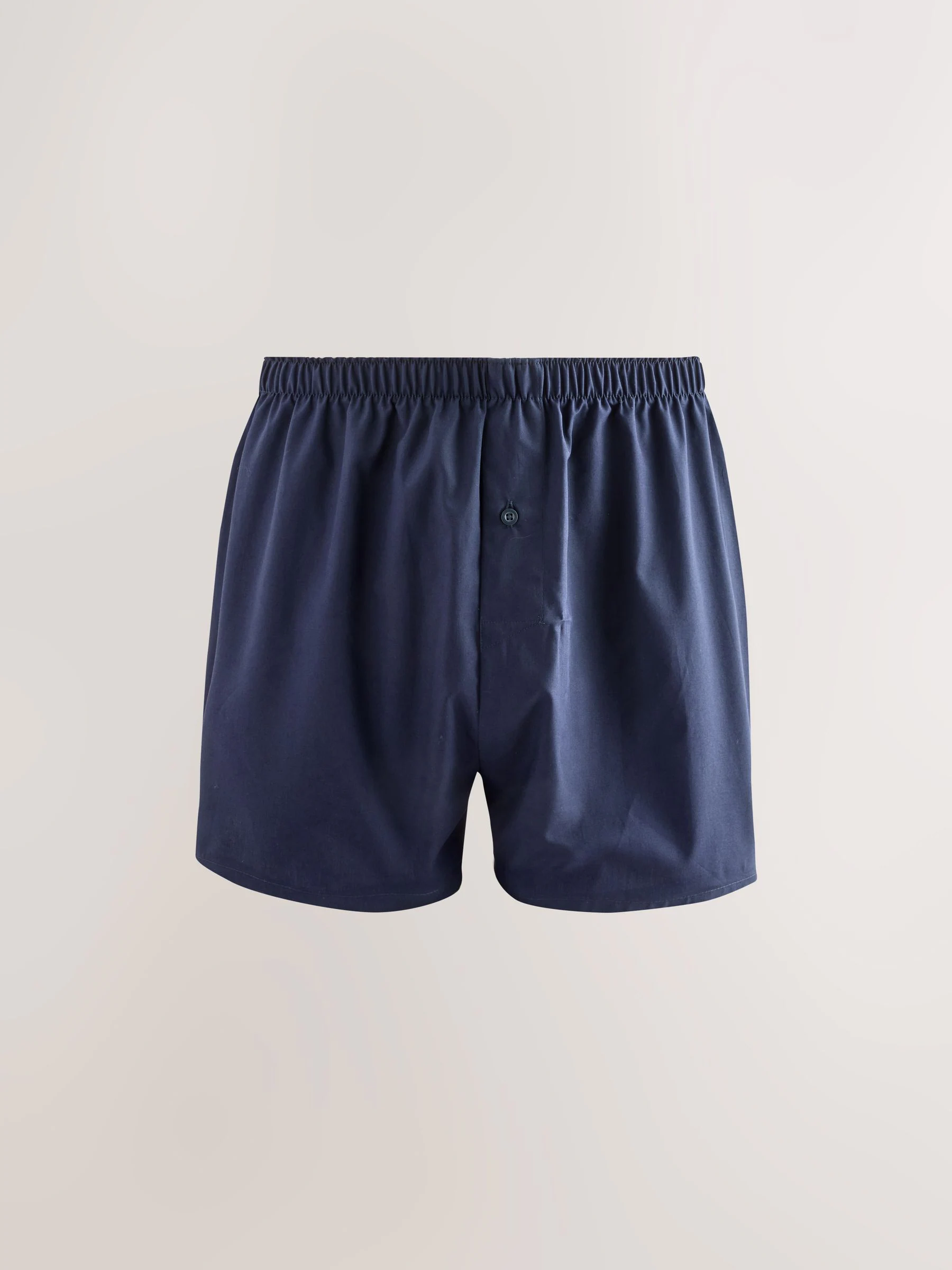 Marineblauw gemengd patroon - Verpakking van 4 - Geweven boxershorts van puur katoen