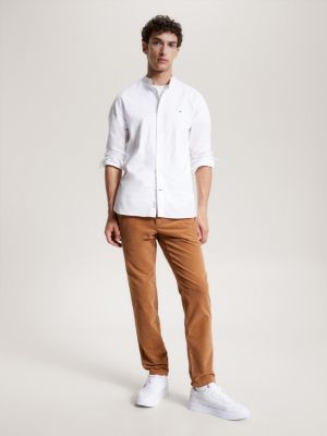 Camisa de corte regular com tingimento natural