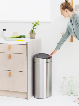 Touch Bin New Recycle afvalemmer, 23/10 liter, kunststof binnenemmer -