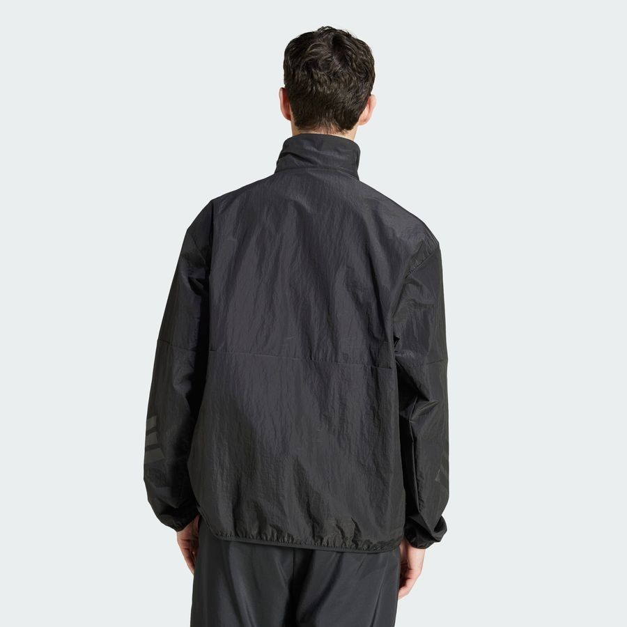 Adidas Sweat-shirt toile demi-zip 3 bandes Future Icons