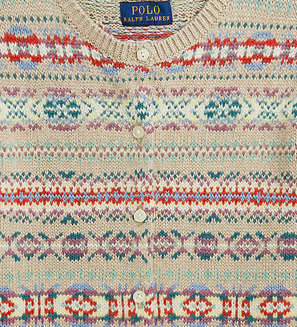 Polo Ralph Lauren Cardigan - Baumwolle/Wolle - Beige/Mehrfarbig